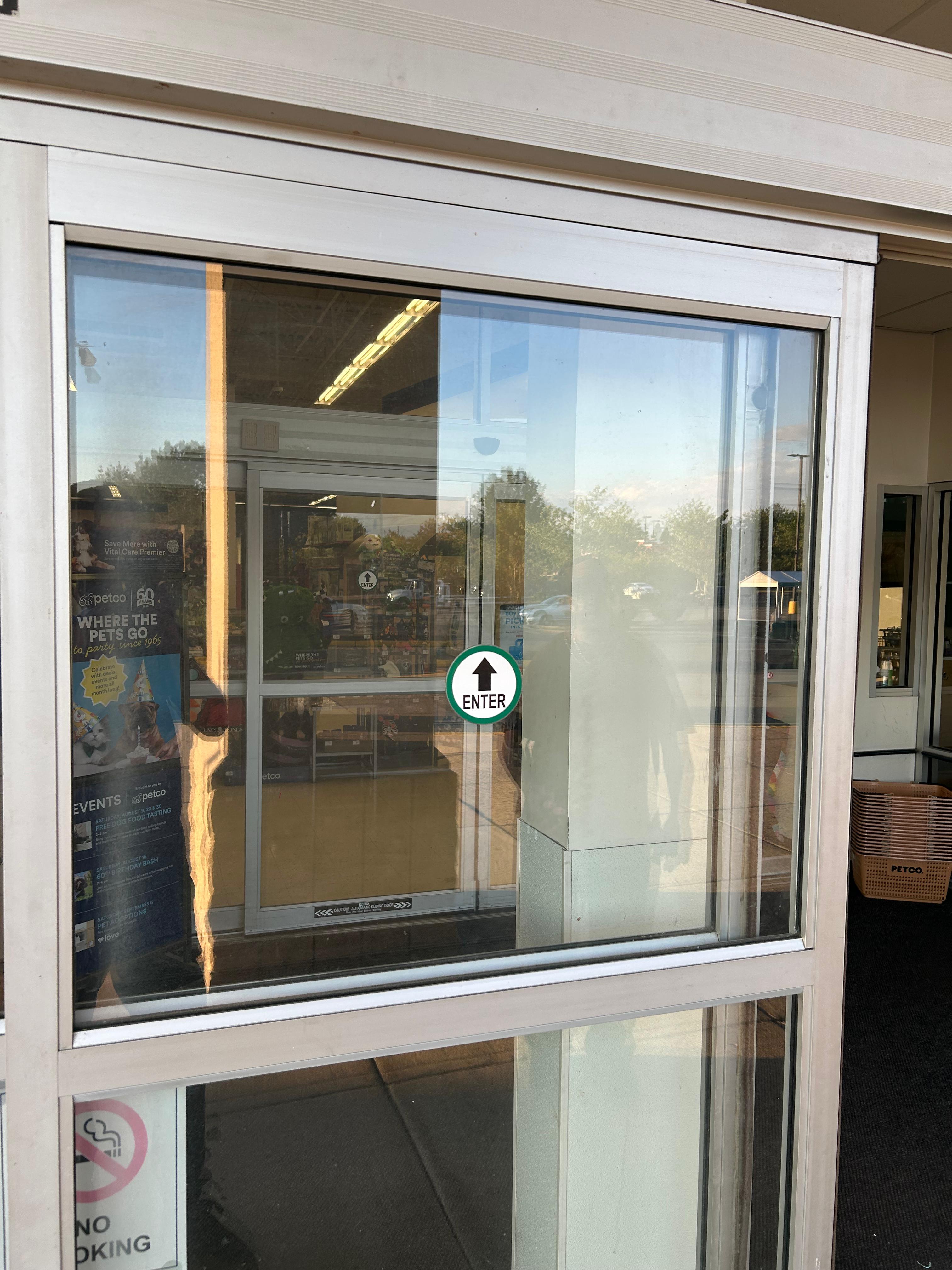 Commercial sliding glass door